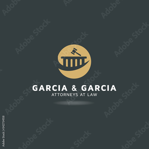 Vector logo design for law firm