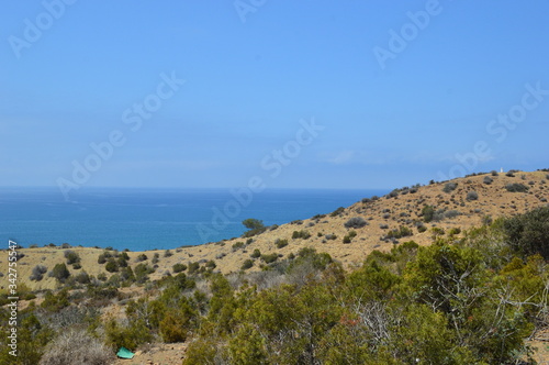 mixed view between sea and mountain in near to Al Hocima city