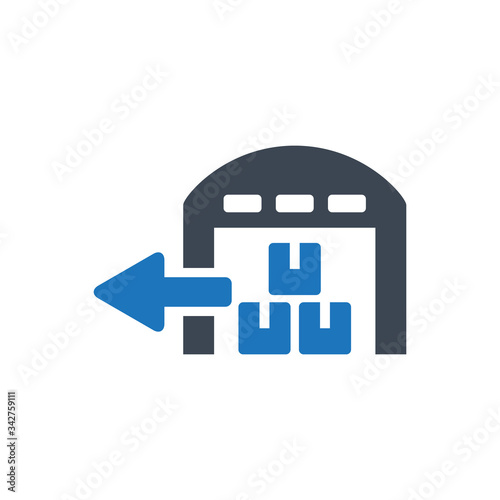 Warehouse export icon