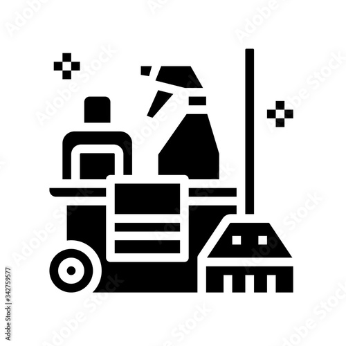 Cleaning  detergent  clean  household   mop  housekeeping icon