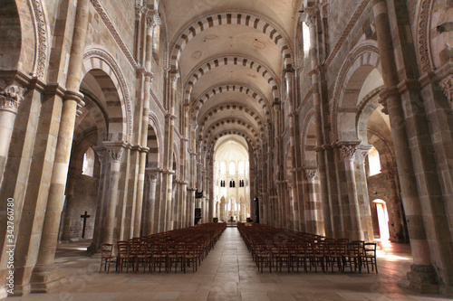 Basilica of Sainte-Marie-Madeleine in Vezelay Abbey  France