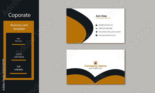 corporate business card template