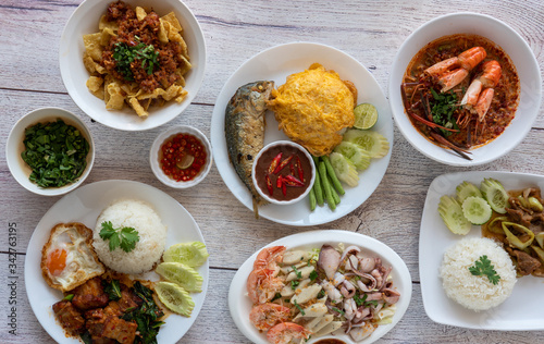 Thai Food Mixed Dishes 