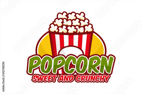 Popcorn sweet and crunchy vector