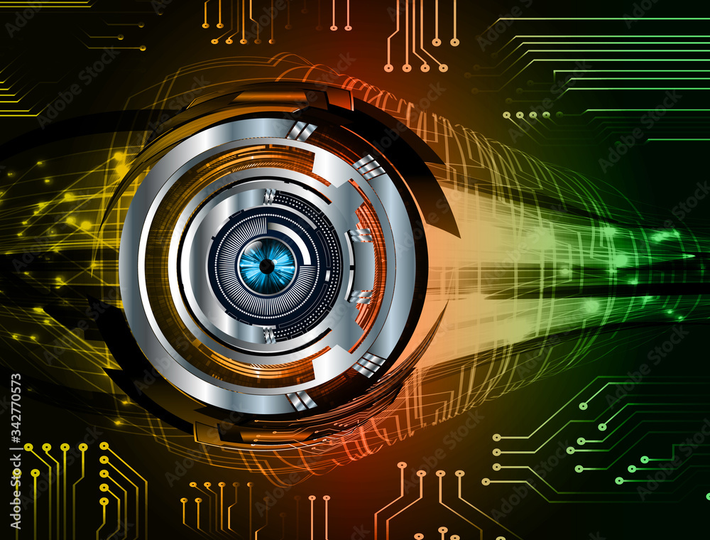 cyber eye circuit future technology concept background cyber eye circuit future technology concept background