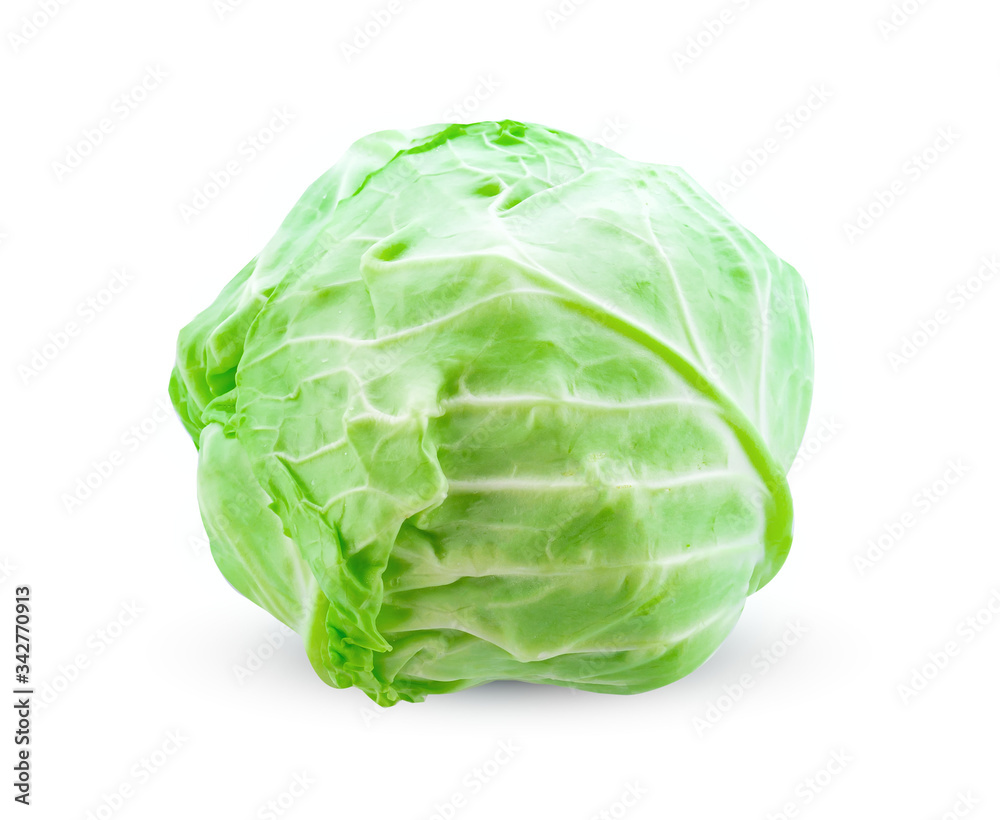 Fresh cabbage isolated on a white background Fresh cabbage isolated on a white background