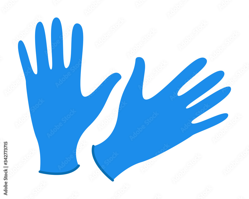 Latex Gloves protection - vector illustration Latex Gloves protection - vector illustration
