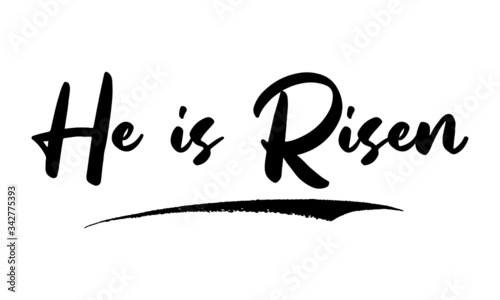 He is Risen Calligraphy Handwritten Lettering for Sale Banners, Flyers, Brochures and 
Graphic Design Templates 
