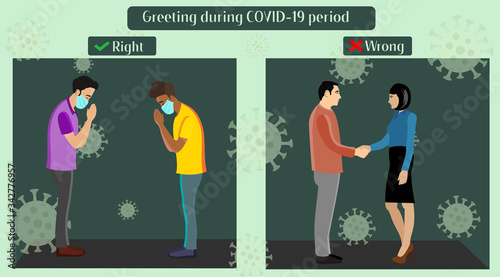 Greeting during COVID-19 period which is right which is wrong.