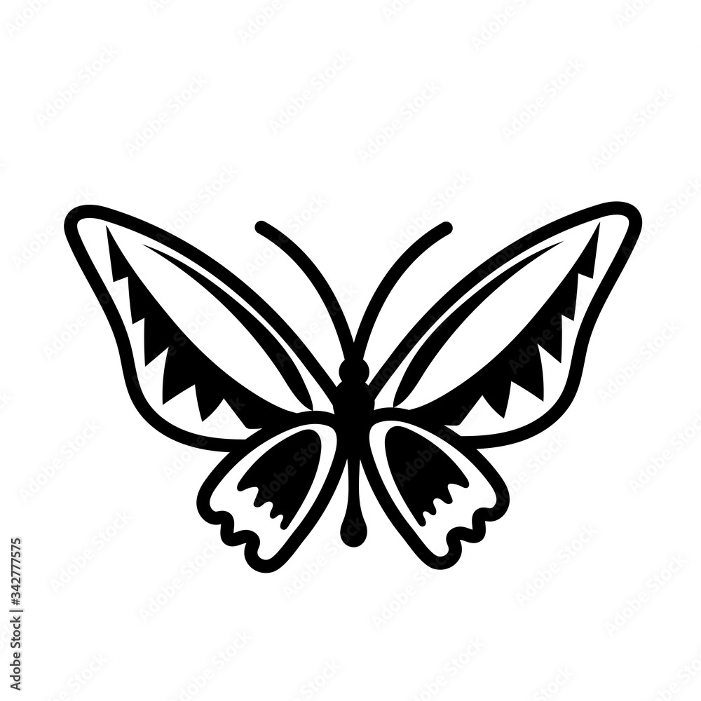 beautiful butterfly insect line style icon beautiful butterfly insect line style icon