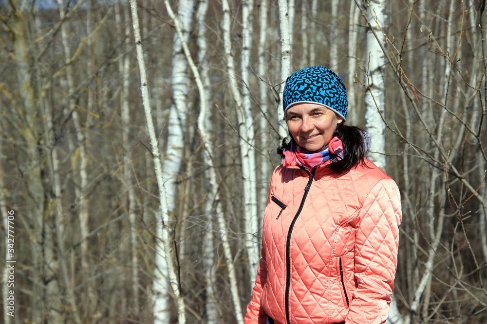 athletic woman on a walk athletic woman on a walk