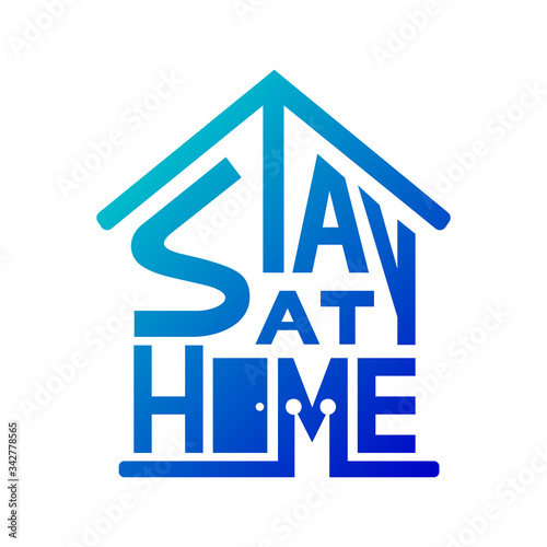 Vector stay at home for coronavirus COVID-19 prohibition signs concept.