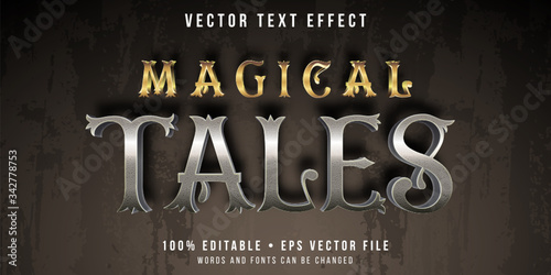 Editable text effect - folk tales style