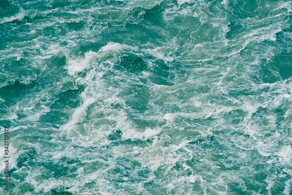 rushing water of fast flowing river, storm waves of ocean, sea surf rushing water of fast flowing river, storm waves of ocean, sea surf