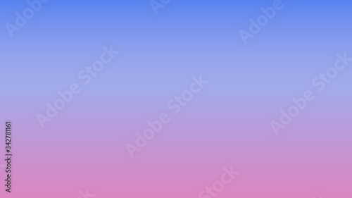Abstract background with pink and blue gradient. Clear sky at sunrise