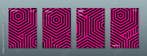 Modern abstract covers set. Cool shapes composition. Eps10 vector.