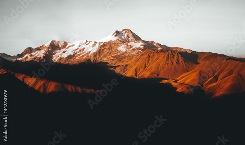 mountain kazbeg. travel in georgia
