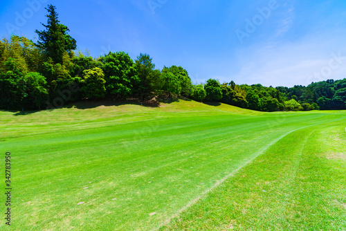 Fairway of Japanese golf course © show999
