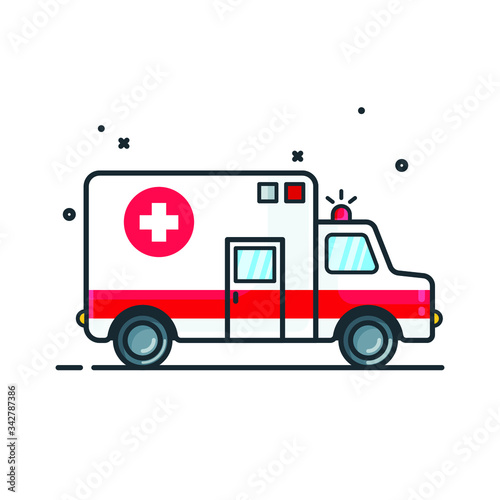 Wallpaper Mural symbol, service, rescue, vector, cartoon, health, medicine, car, transport, transportation, vehicle, doctor, speed, accident, help, icon, urgent, illustration, care, support, aid, ambulance, van, safe Torontodigital.ca