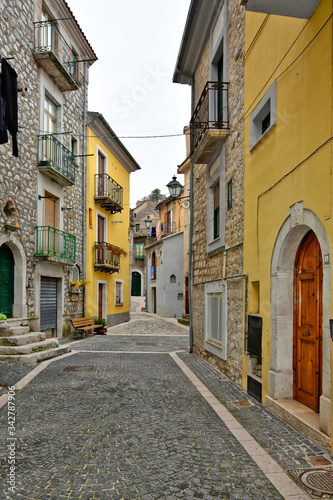 The village of Buccino in the province of Salerno  Italy