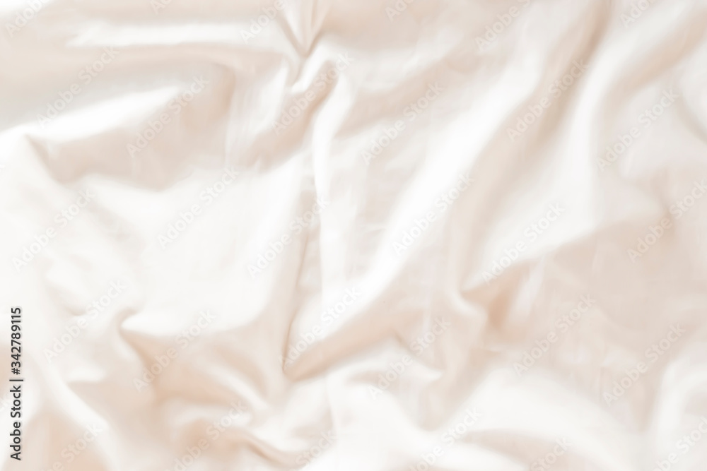 Obraz premium White linen background with copy space.