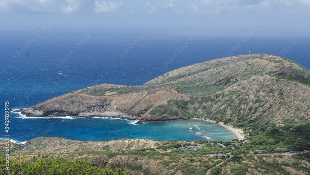 Obraz premium Koko Crater Viewpoint - Oahu Hawaii August 2019