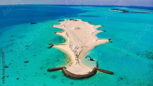 Bau einer neuen Insel auf den Malediven