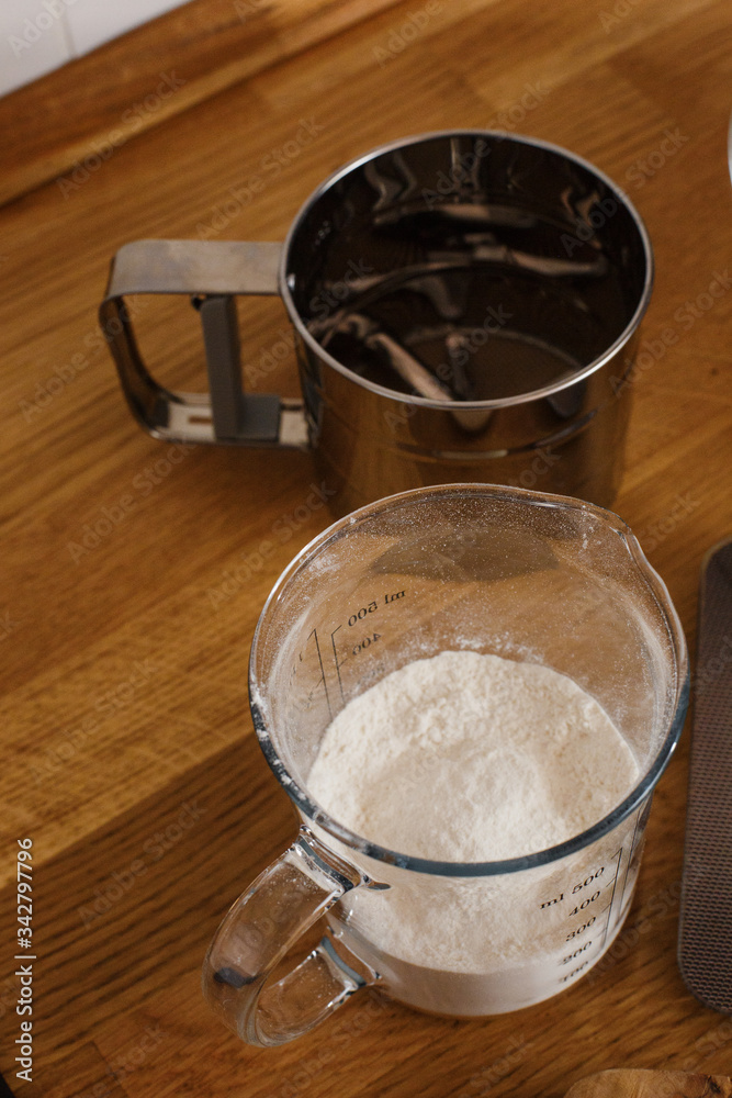 The ingredients for making muffins lie on a wooden tabletop. photo with place for text
The ingredients for making muffins lie on a wooden tabletop. photo with place for text