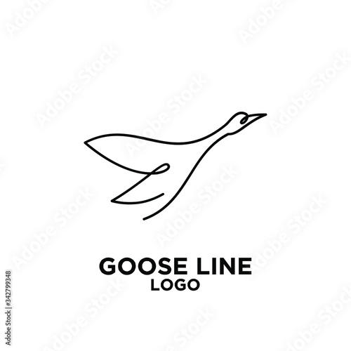 goose line logo abstract icon design