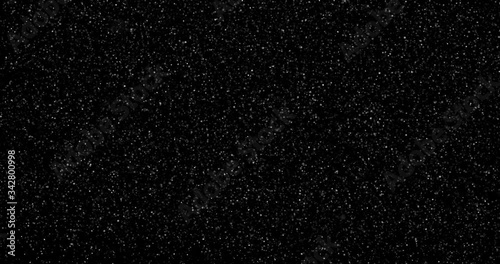 abstract Flying dust particles on a black background