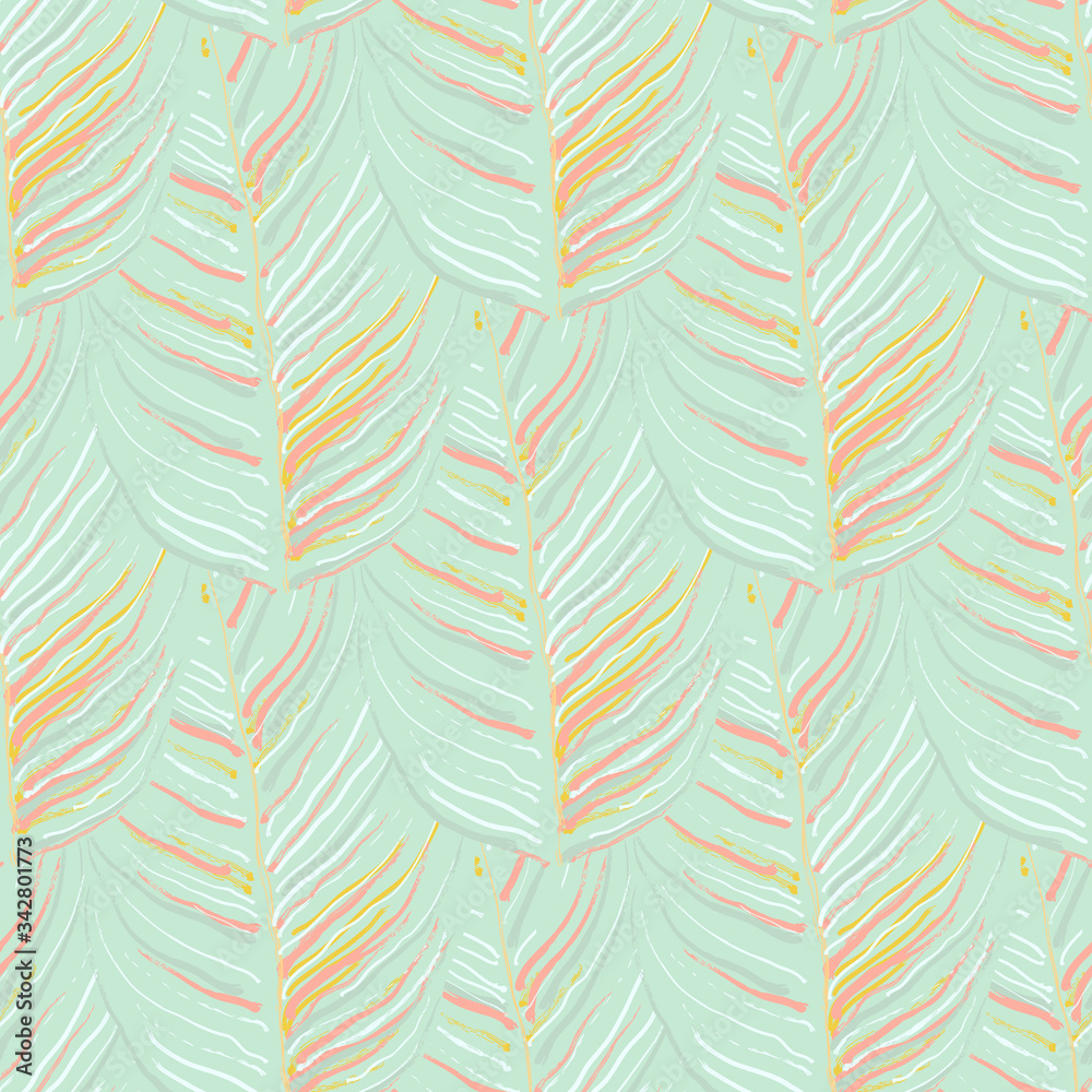 Tropical Leaf. Modern Motif. Jungle Print. Foliage Tropical Leaf. Modern Motif. Jungle Print. Foliage