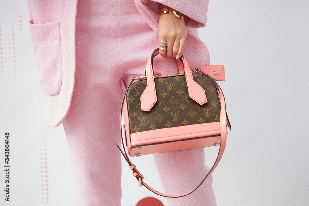 louis vuitton pink and brown