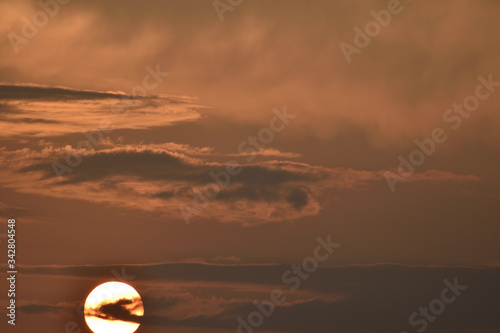 sunset in the clouds