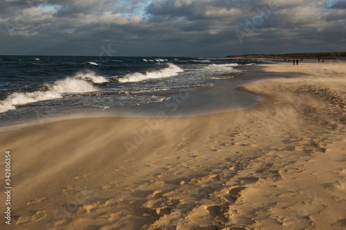 Wallpaper Mural Rough sea with dark clouds of sand. Storm Torontodigital.ca