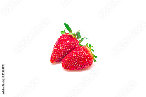 Fototapeta Naklejka Na Ścianę i Meble -  Strawberries, Isolated, White Background