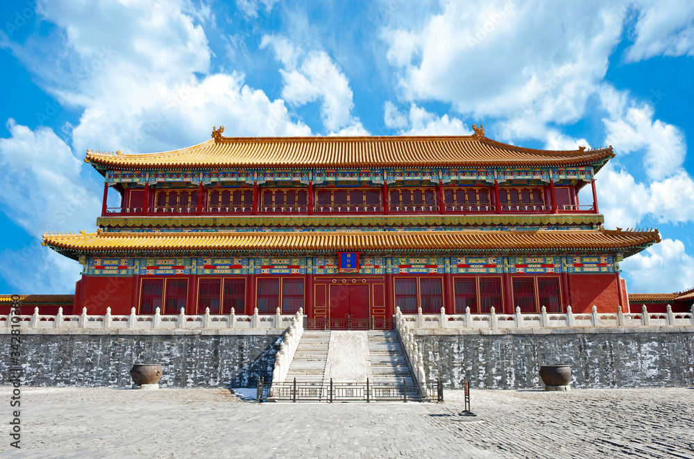 Forbidden city ( also called Palace Museum ) in Beijing - China
