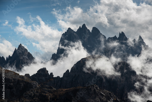 Mountain peaks at Tre cime area in Italy © Michalis Palis