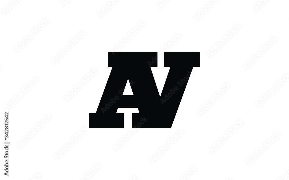 AV or VA and A, V Uppercase Letter Initial Logo Design, Vector Template AV or VA and A, V Uppercase Letter Initial Logo Design, Vector Template
