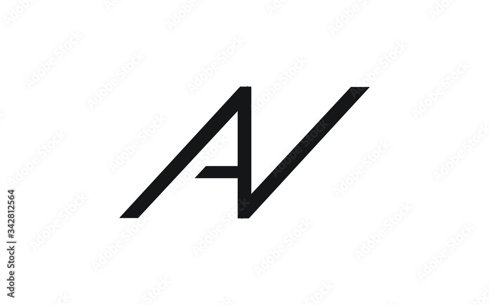 AV or VA and A, V Uppercase Letter Initial Logo Design, Vector Template AV or VA and A, V Uppercase Letter Initial Logo Design, Vector Template