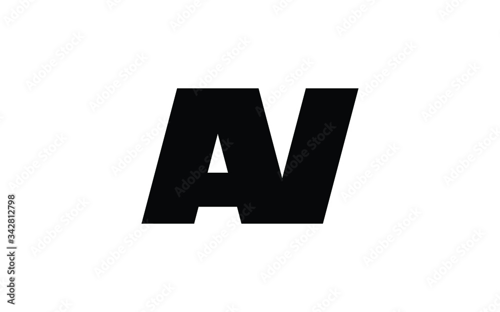 AV or VA and A, V Uppercase Letter Initial Logo Design, Vector Template AV or VA and A, V Uppercase Letter Initial Logo Design, Vector Template