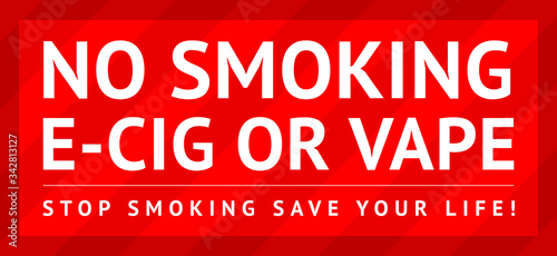Sticker No smoking, ready for print, vector illustration 10eps