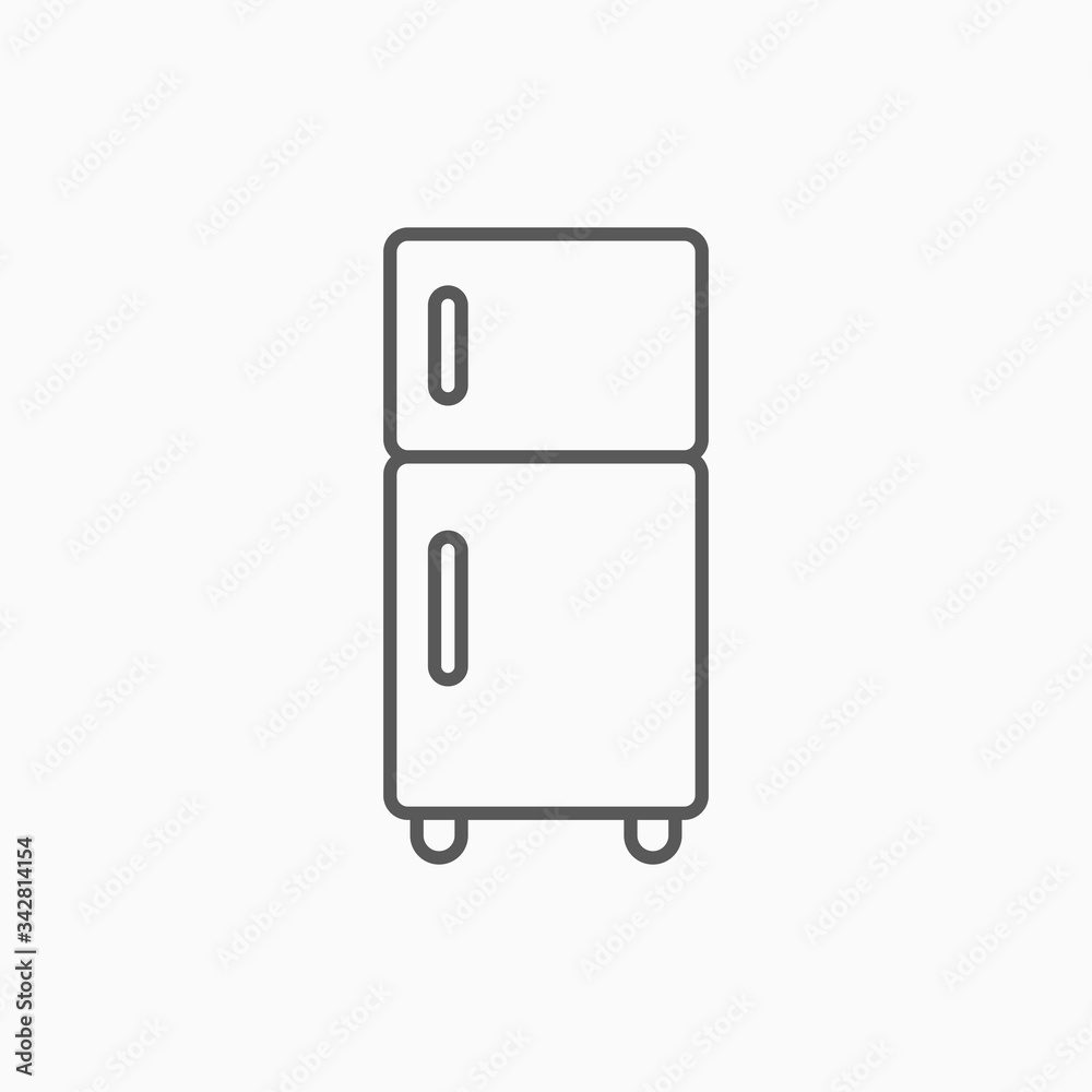 refrigerator icon, fridge vector, freezer illustration refrigerator icon, fridge vector, freezer illustration