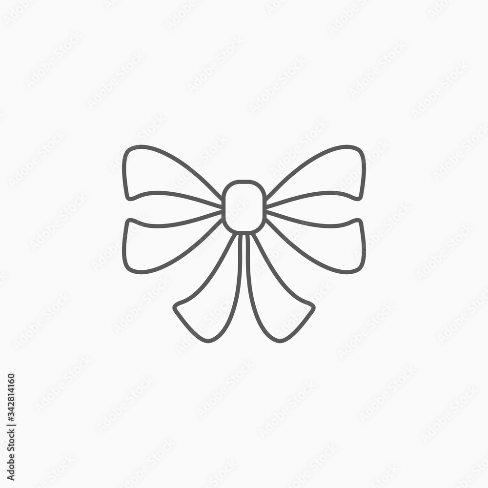 ribbon icon, bow vector, decoration illustrator ribbon icon, bow vector, decoration illustrator