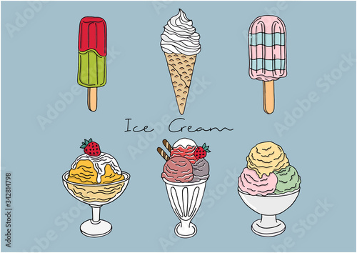 Vector Illustration of Ice Cream