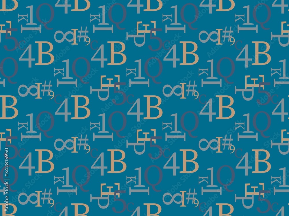 Spring. Colors. signs. latin alphabet. Pattern without seams Spring. Colors. signs. latin alphabet. Pattern without seams
