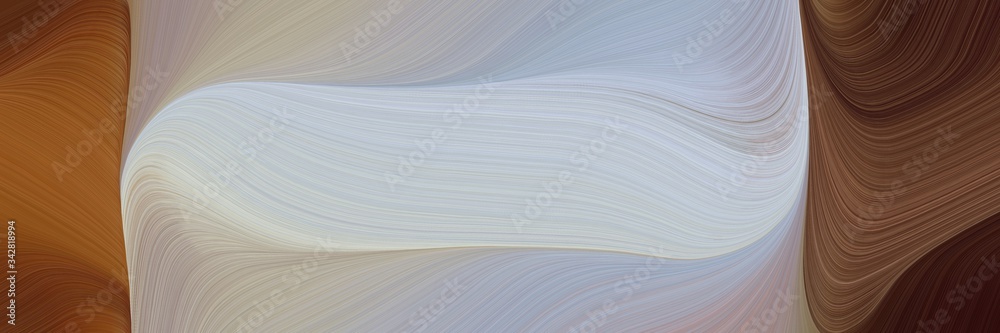 Obraz premium abstract moving header design with ash gray, chocolate and gray gray colors. fluid curved lines with dynamic flowing waves and curves