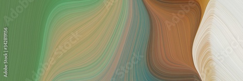abstract modern header with pastel brown, gray gray and light gray colors. fluid curved flowing waves and curves