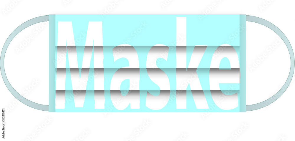 Obraz premium Maske mit Text