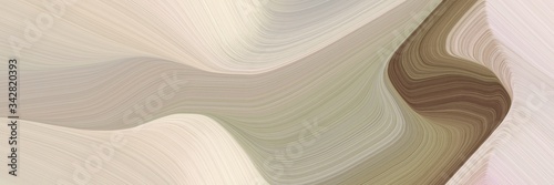 abstract artistic horizontal header with silver, pastel gray and old mauve colors. fluid curved flowing waves and curves