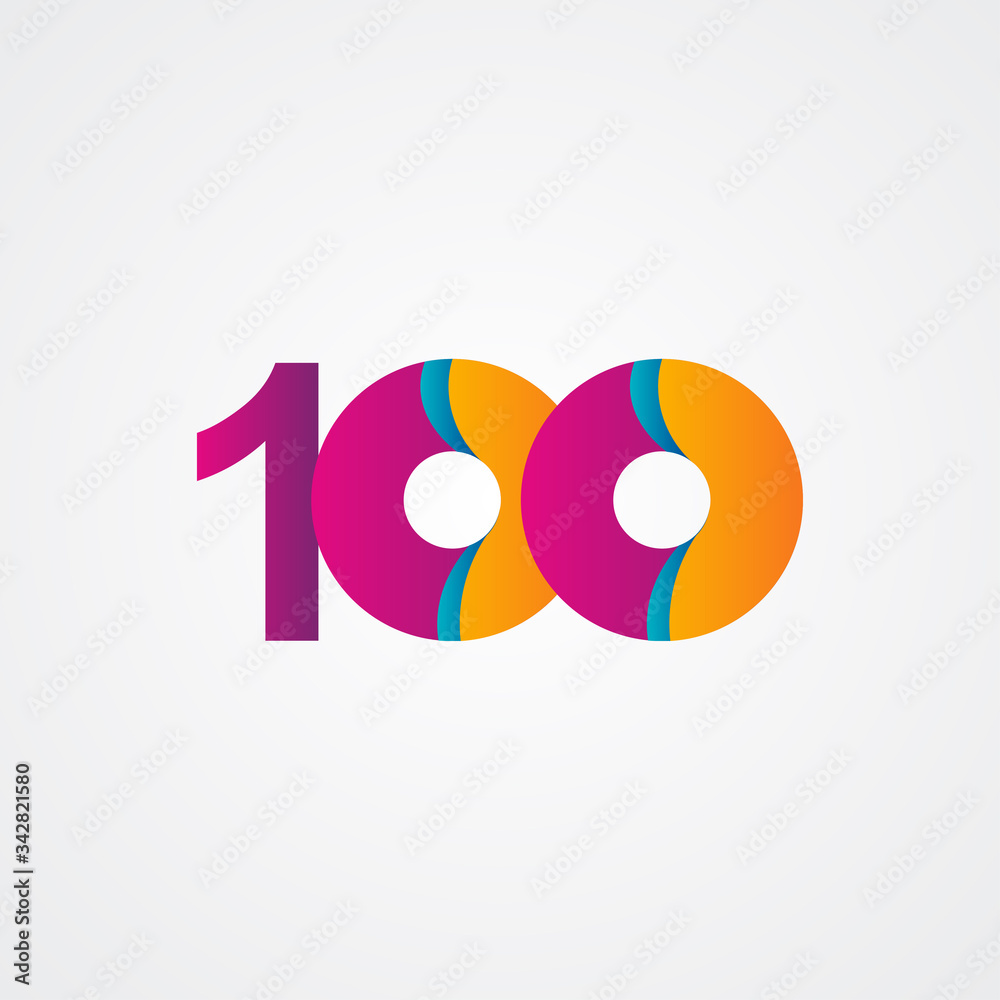 100 Years Anniversary Celebration Purple Vector Template Design Illustration 100 Years Anniversary Celebration Purple Vector Template Design Illustration